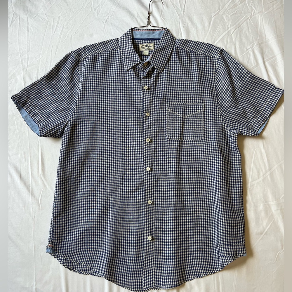 True Grit Linen SS Button Down Shirt